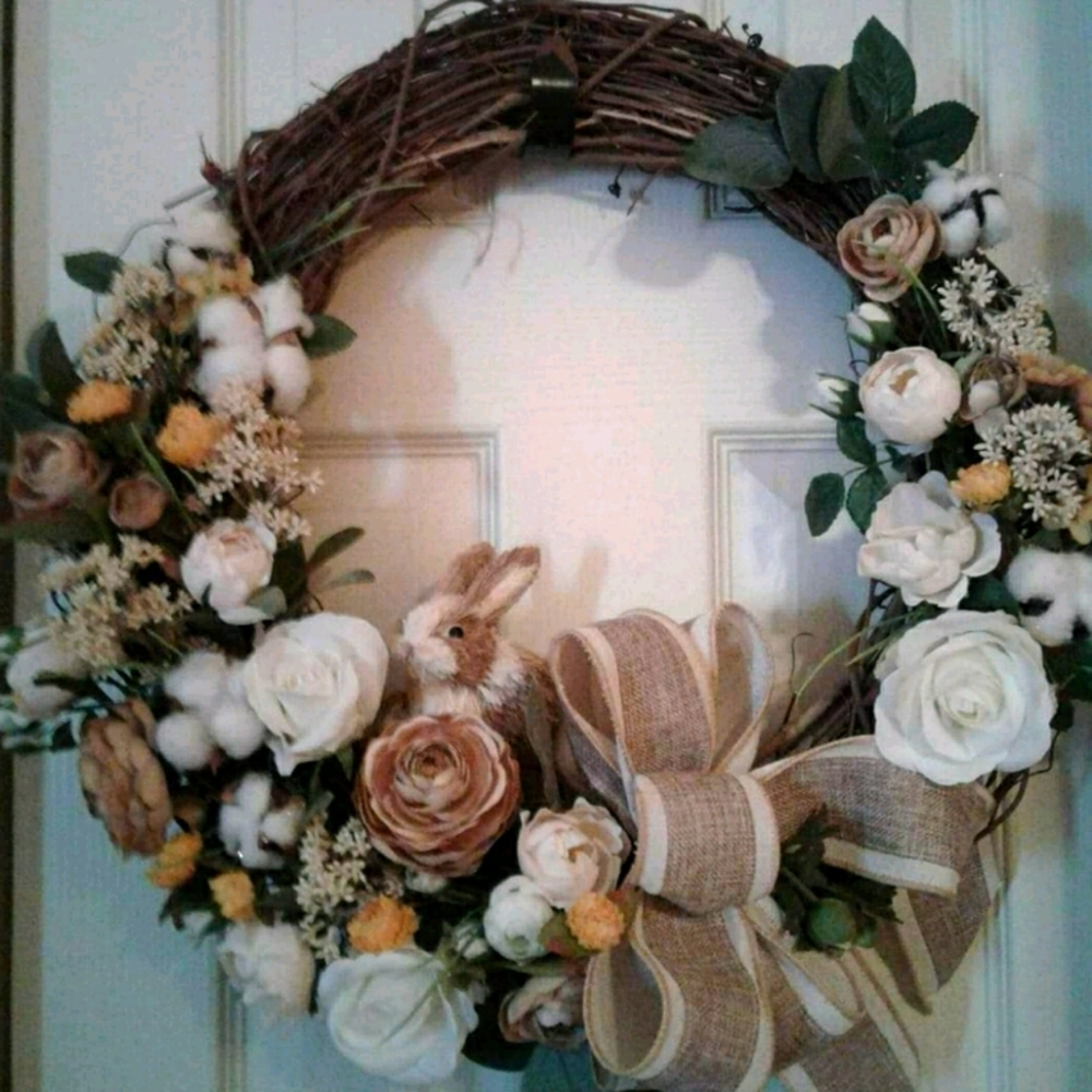 Hand Crafted Designer Wreath Spring Custom Order Design Multiseasonal  F…